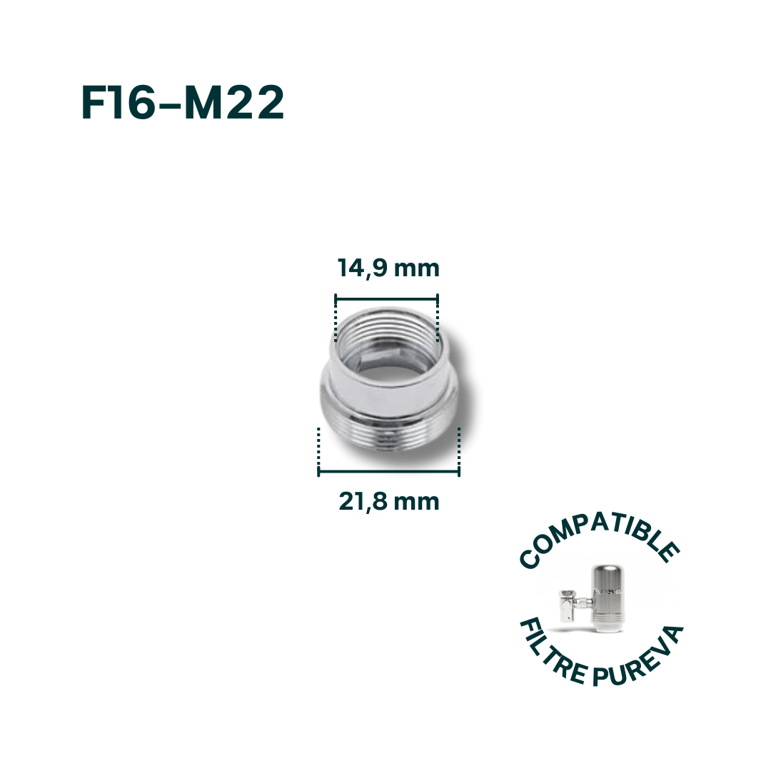 Adaptateur F16-M22 pour robinet