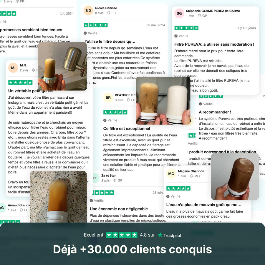 Avis clients Pureva sur Trustpilot : déjà plus de 30 000 clients conquis