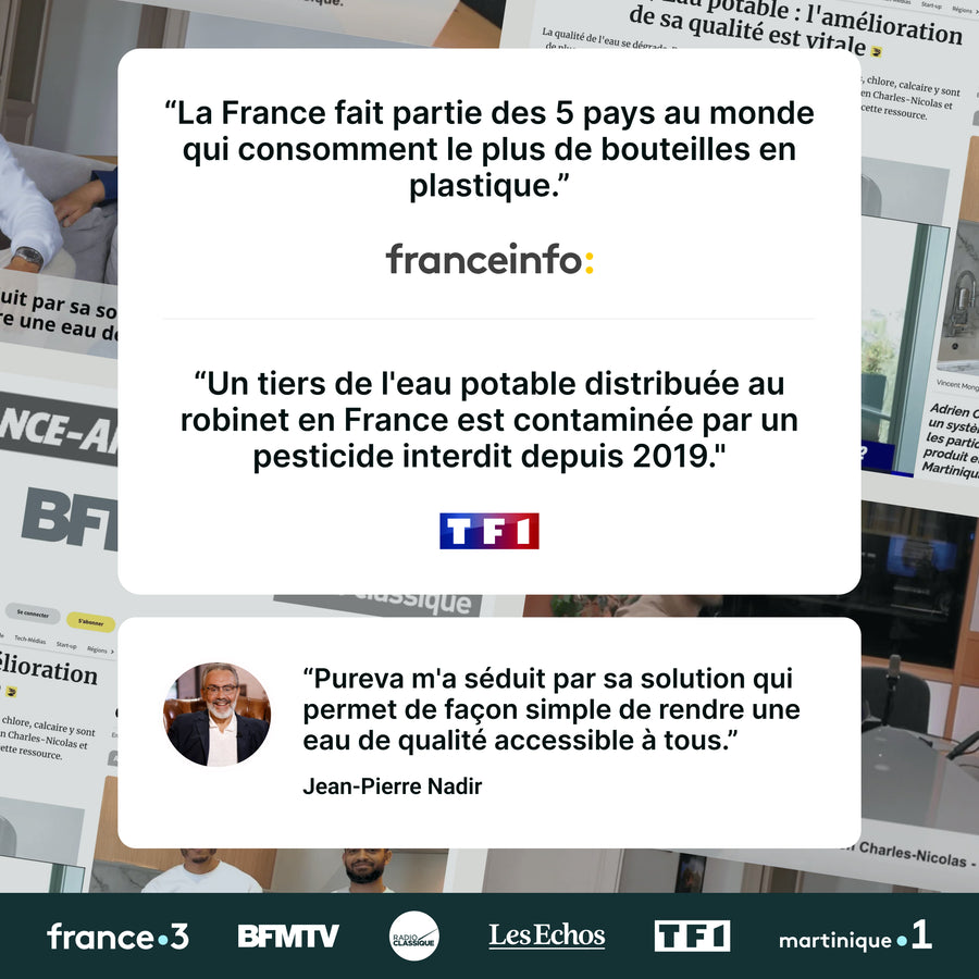 Pureva dans les médias : citations franceinfo, TF1 et Jean-Pierre Nadir