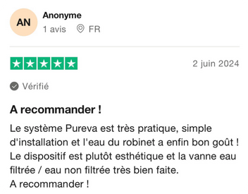 Coffret PUREVA ONE - Filtre à eau