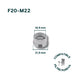 Adaptateur F20-M22 pour robinet - Pureva
